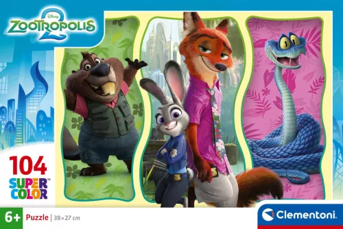 Clementoni Zootropolis City Challenge 104 db-os puzzle