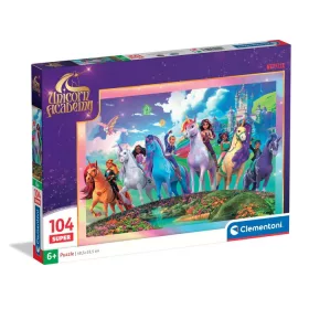   Clementoni Unikornis Akadémia Mystic 104 db-os Super puzzle 