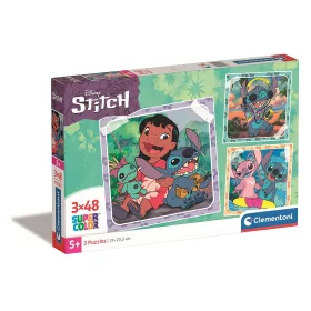   Clementoni Disney Lilo és Stitch, A csillagkutya Playing the Guitar 3x48 db-os puzzle