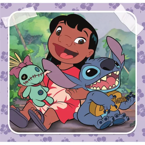 Clementoni Disney Lilo és Stitch, A csillagkutya Playing the Guitar 3x48 db-os puzzle