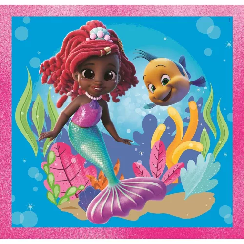 Clementoni Disney Hercegnők Junior Ariel 3x48 db-os puzzle