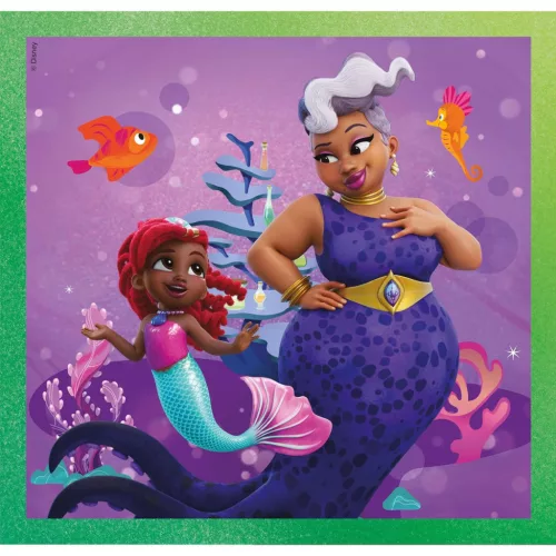 Clementoni Disney Hercegnők Junior Ariel 3x48 db-os puzzle