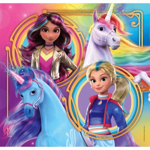 Clementoni Unikornis Akadémia Riders 3x48 db-os puzzle