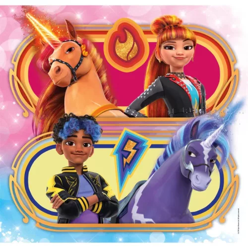 Clementoni Unikornis Akadémia Riders 3x48 db-os puzzle