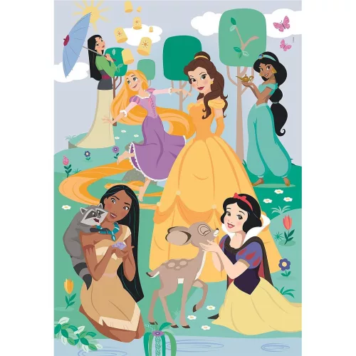 Clementoni Disney Hercegnők Animals 104 db-os puzzle