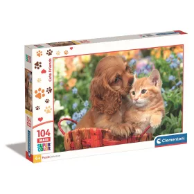 Clementoni Állatos Cute Friends 104 db-os maxi puzzle 