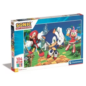   Clementoni Sonic a sündisznó Amy Rose 104 db-os maxi puzzle