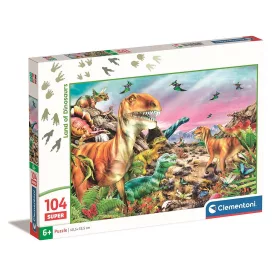 Dinoszaurusz Land Of 104 db-os puzzle Clementoni