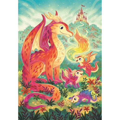 Clementoni Sárkány Family 60 db-os puzzle 