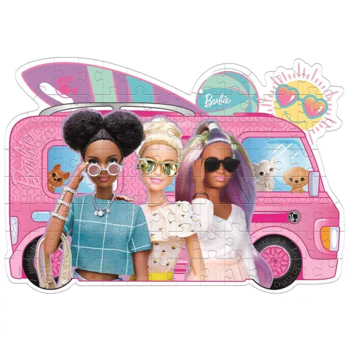 Clementoni Barbie Car 104 db-os forma puzzle