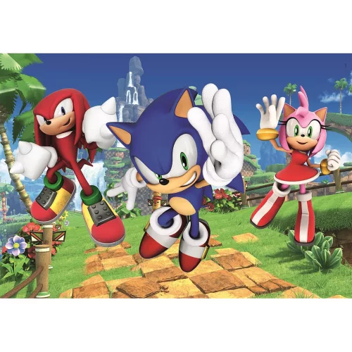Clementoni Sonic a sündisznó Amy Rose 104 db-os puzzle
