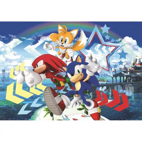 Clementoni Sonic a sündisznó Star 104 db-os puzzle