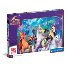   Clementoni Unikornis Akadémia Rainbow Valley 180 db-os puzzle 