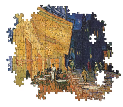 Művészet A Kávézó terasza este Van Gogh 1000 db-os puzzle Clementoni