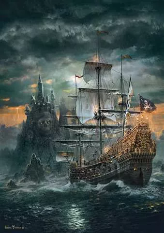 Clementoni Kalózhajó Haunted Seas 1500 db-os puzzle 