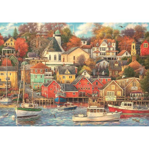 Clementoni Kikötő Good Times 1500 db-os Compact puzzle 