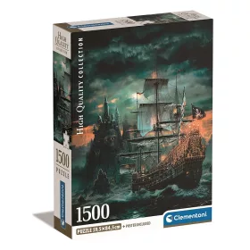   Clementoni Kalózhajó Haunted Seas 1500 db-os Compact puzzle 