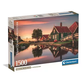 Clementoni Hollandia Zaanse Schans 1500 db-os Compact puzzle