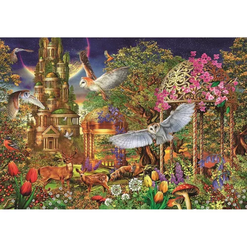 Clementoni Fantázia kert Woodland 1500 db-os Compact puzzle 