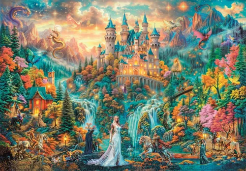 Clementoni Rejtett birodalom legendája Fantasy 2000 db-os puzzle