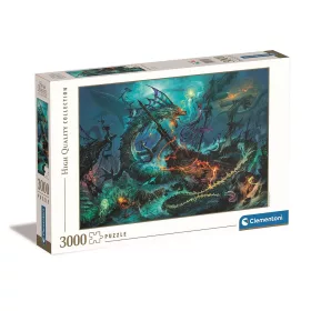   Clementoni Fantázia világ Underwater Battle 3000 db-os puzzle 