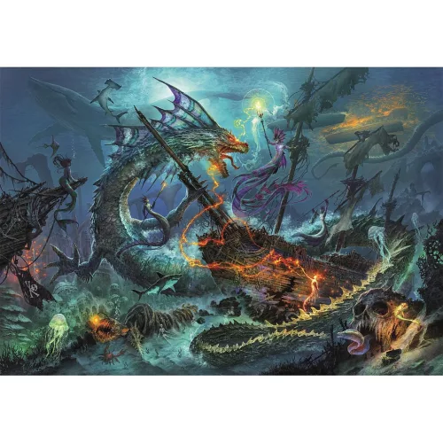 Clementoni Fantázia világ Underwater Battle 3000 db-os puzzle 