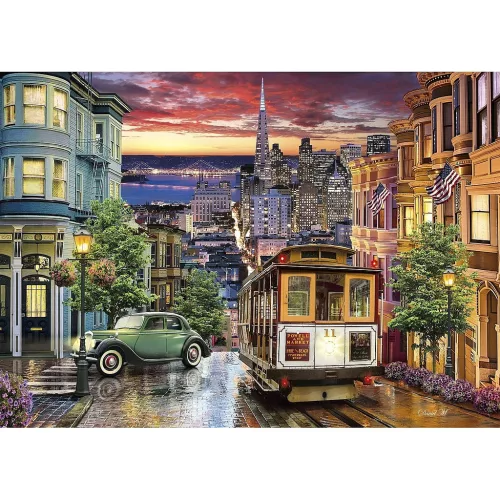 San Francisco Night 3000 db-os puzzle Clementoni