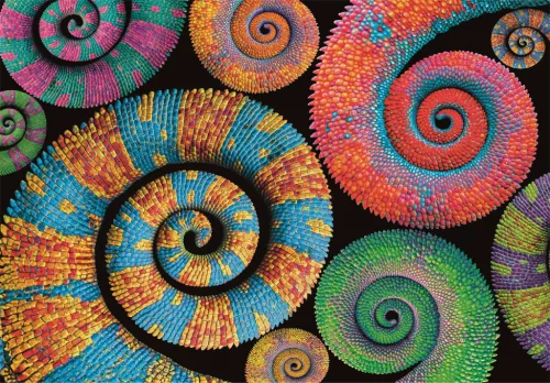 Színes Curly Tails 500 db-os Compact puzzle Clementoni