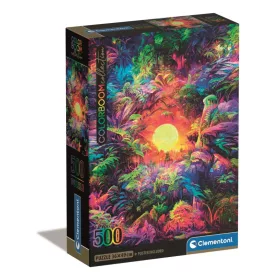   Clementoni Színes dzsungel Psychedelic 500 db-os Compact puzzle