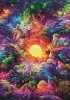 Clementoni Színes dzsungel Psychedelic 500 db-os Compact puzzle