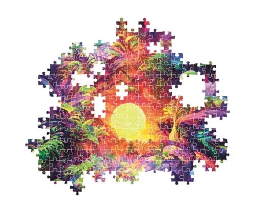 Clementoni Színes dzsungel Psychedelic 500 db-os Compact puzzle
