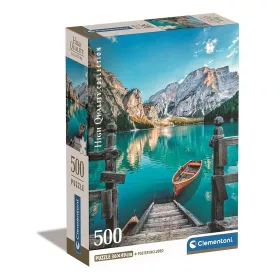 Clementoni Olaszország Braies Lake 500 db-os Compact puzzle