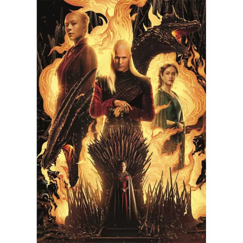 Clementoni Sárkányok Háza Fire 500 db-os puzzle 