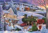 Clementoni Karácsony Train 500 db-os Compact puzzle