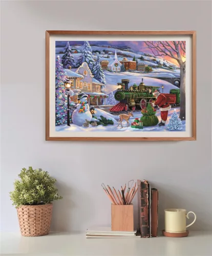 Clementoni Karácsony Train 500 db-os Compact puzzle