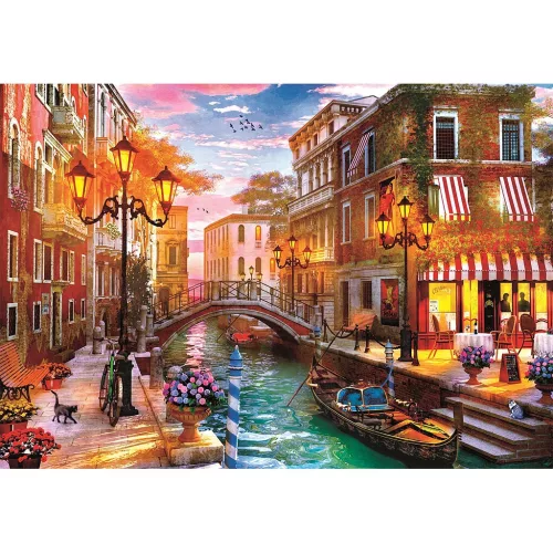 Clementoni Olaszország Venice Sunset 500 db-os Compact puzzle
