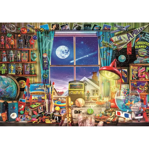 Clementoni Gyerekszoba To the Moon 500 db-os Compact puzzle 