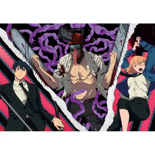 Chainsaw Man Demon Ripper 500 db-os Cube puzzle Clementoni