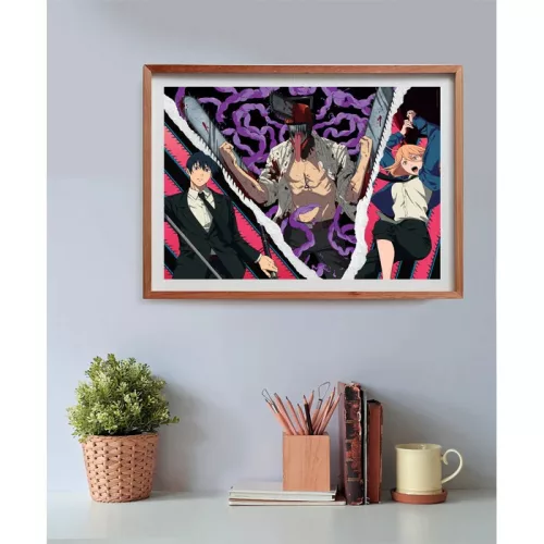 Chainsaw Man Demon Ripper 500 db-os Cube puzzle Clementoni