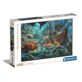 Clementoni Kalózhajó Pirate Battle 6000 db-os puzzle 