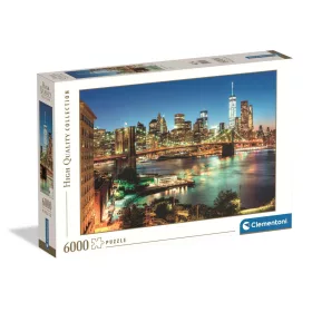   Clementoni New York Brooklyn Bridge Lights 6000 db-os Compact puzzle 