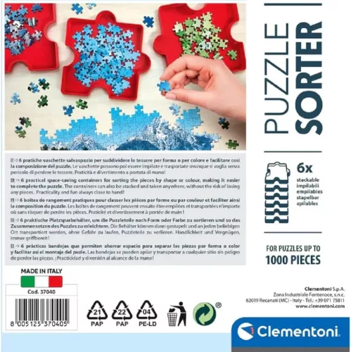 Clementoni Puzzle szortírozó Red 6 db-os