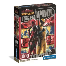 Clementoni Deadpool & Wolverine 1000 db-os Compact puzzle