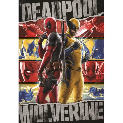 Clementoni Deadpool & Wolverine 1000 db-os Compact puzzle