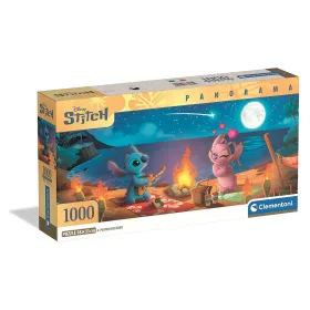   Clementoni Disney Lilo és Stitch, A csillagkutya Campfire 1000 db-os panorama Compact puzzle