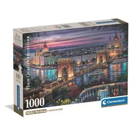   Clementoni Budapest Lights of the Danube 1000 db-os Compact puzzle 