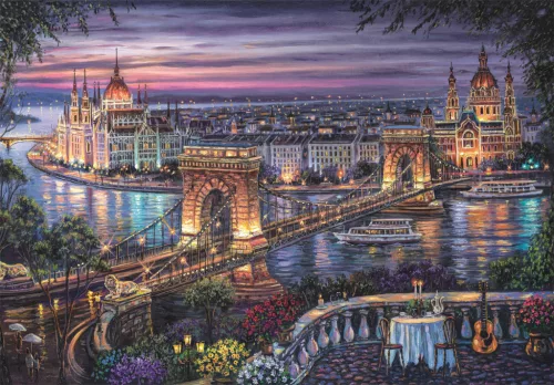 Clementoni Budapest Lights of the Danube 1000 db-os Compact puzzle 