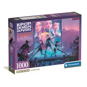   Clementoni K-pop Démonvadászok Stage Warriors 1000 db-os Compact puzzle