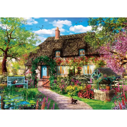 Clementoni Régi házikó Secret Garden 1000 db-os puzzle 
