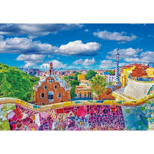 Clementoni Barcelona Güell Park 1000 db-os puzzle 